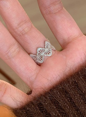 小众设计感蕾丝戒指女中古风精致个性时尚气质优雅百搭指环戒子