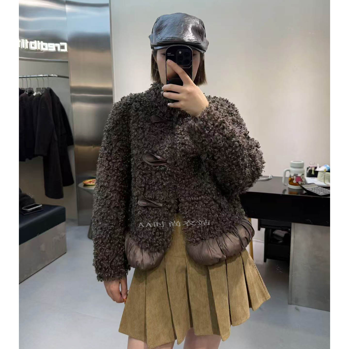 皮草外套女羊羔绒皮毛一体大衣立领短款2025冬季新款羊毛洋气上衣