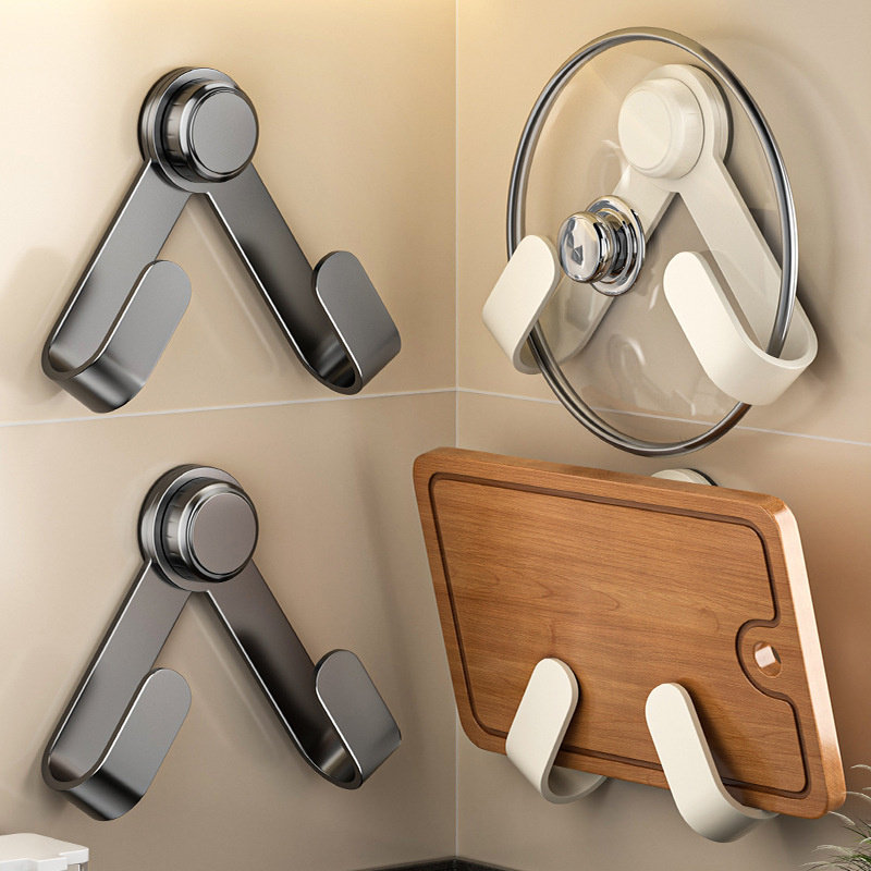 锅盖置物架吸盘锅盖架免打孔旋转壁挂式厨房多功能置物架砧板收纳,厨房/烹饪用具,锅盖架/锅盖收纳垫,淘宝优惠券,粉丝福利购,淘宝优惠卷