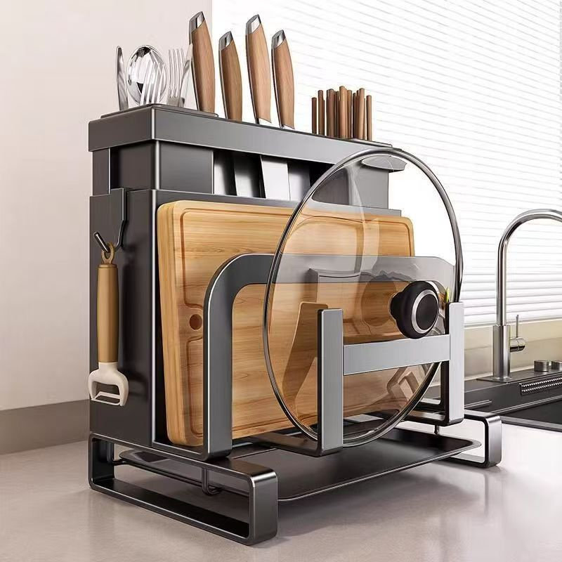 厨房刀架置物架放菜刀筷子砧板锅盖菜板多功能刀具一体收纳架,厨房/烹饪用具,厨房墙壁置物架/厨房墙壁挂架,淘宝优惠券,粉丝福利购,淘宝优惠卷
