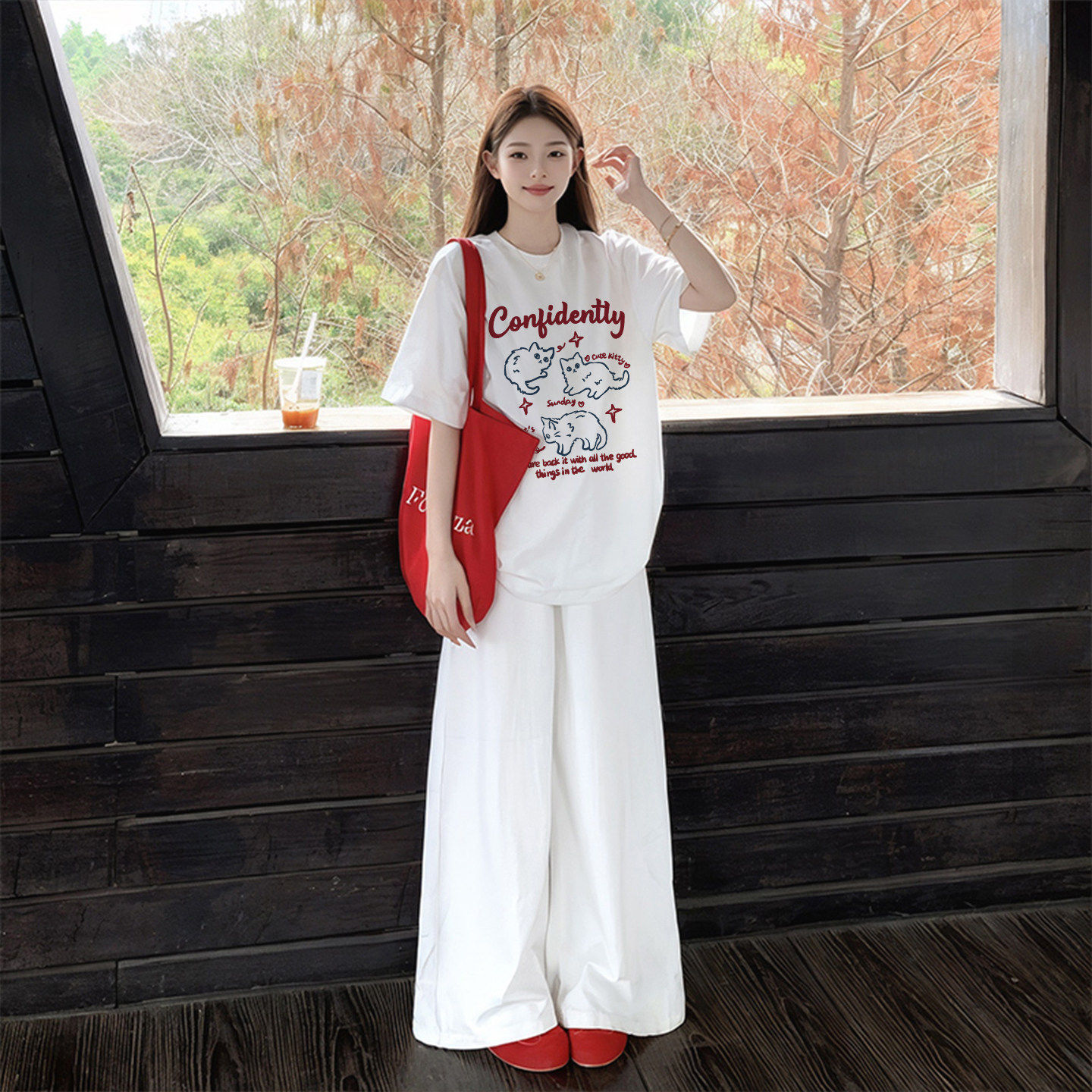 白色短袖T恤女2025新款纯棉半袖夏季宽松重磅美式oversize上衣