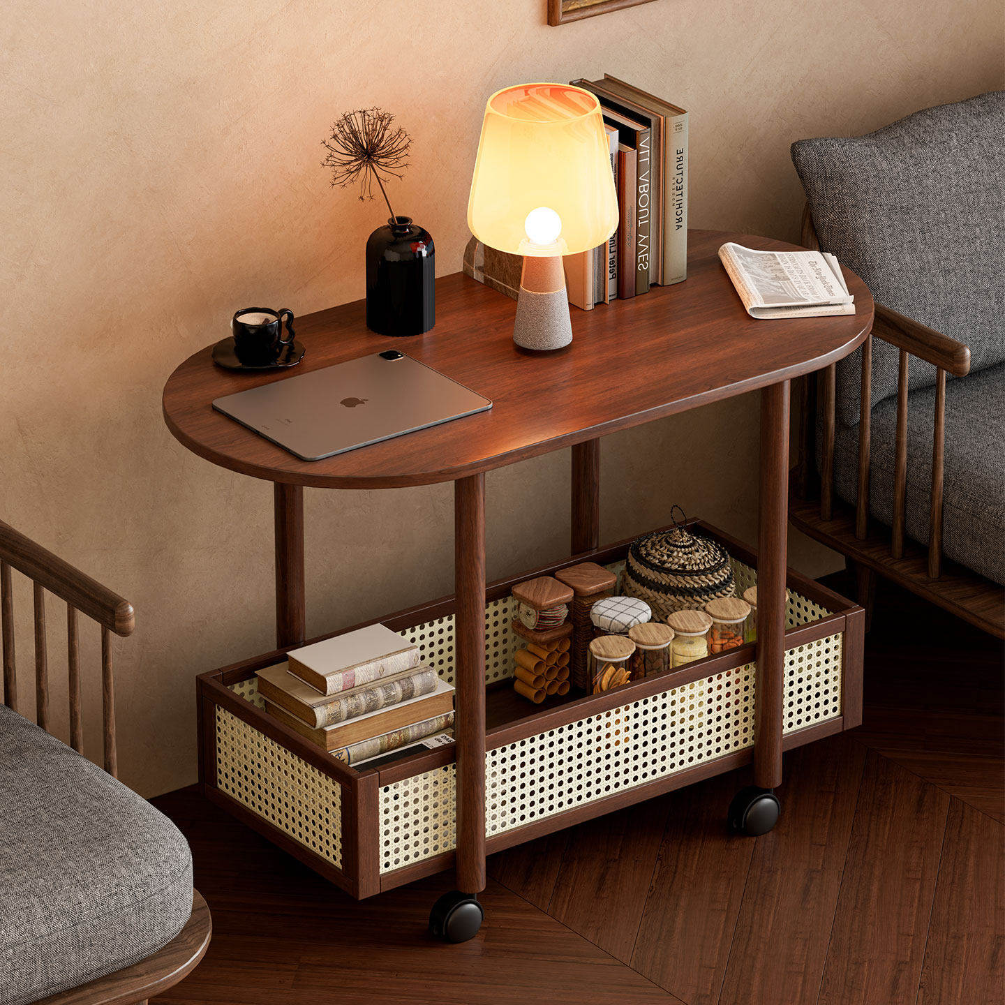 沙发边几可移动茶几客厅家用吃饭小桌零食收纳小推车置物架侧边柜,住宅家具,角几/边几,淘宝优惠券,粉丝福利购,淘宝优惠卷