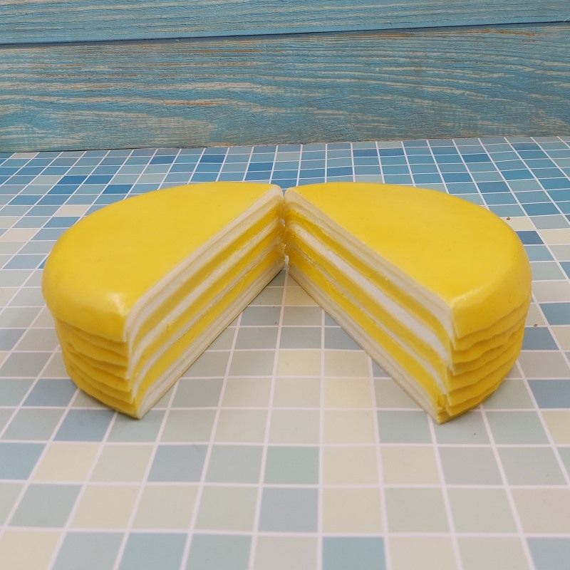 六寸榴莲千层慕斯假蛋糕仿真模型