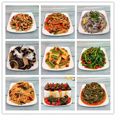 可定制食品仿真中餐凉菜凉拌菠菜皮蛋麻辣板筋腐竹蒜泥海带丝模型