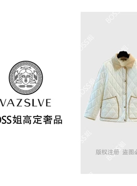 【VAZSLVE/原创设计】时尚翻领百搭韩版秋冬白色短款棉服178292