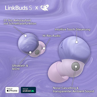 适用于索尼LinkBuds S Olivia紫罗兰无线蓝牙耳机降噪充电仓双耳