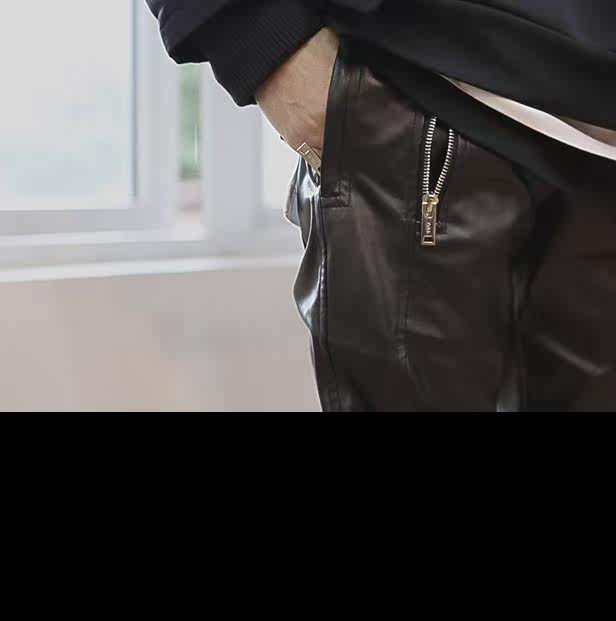 Pantalon cuir homme - Ref 1492037 Image 4