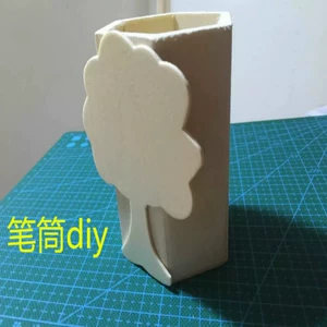Детский деревянный держатель для ручек, форма, глина, DIY, со снежинками