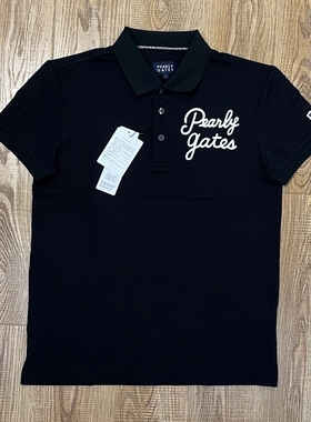 出口日韩高尔夫男士短袖T恤时尚弹力菠萝钉提花透气速干球衣