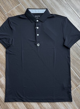 高尔夫男装短袖T恤时尚运动弹力细珠地速干透气球衣