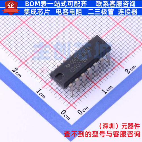 逻辑门 CD4077BE DIP-14 TI/德州 电子元器件配单全新原装