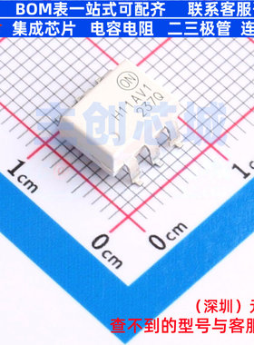 晶体管输出光耦 H11AV1SM SMD-6P onsemi(安森美) 电子元器件配单