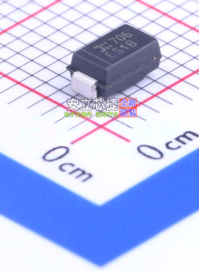 快恢复/高效率二极管 ES1B-13-F SMA DIODES(美台) 电子元件配单