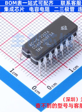 缓冲器/驱动器/收发器 CD4049UBF3A CDIP-16 TI/德州 电子元器件