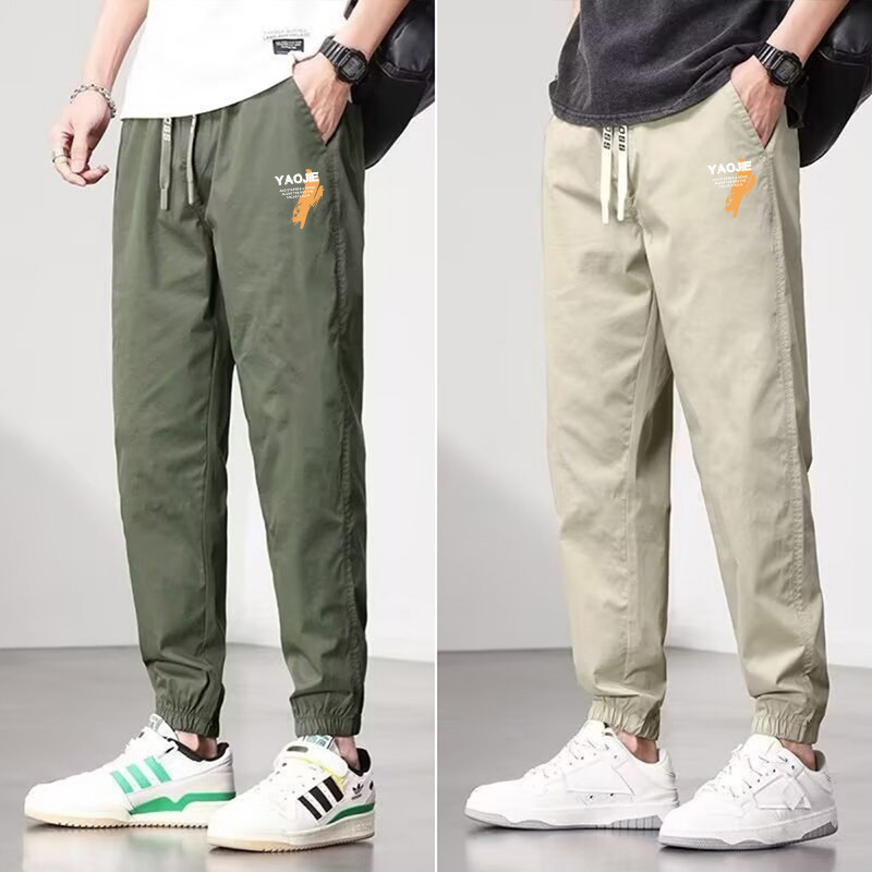 干活穿的裤子夏季男薄款冰丝休闲裤耐磨建筑工人工地工作服工作裤