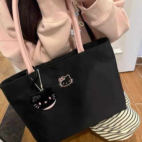 日韩大容量可爱单肩手拎托特包