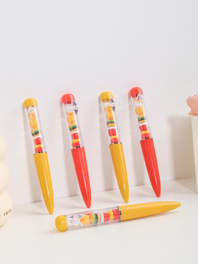 KEQI 크리에이티브 팻 하우스 패키지 JENGA 젤 펜 기능 멋진 속건성 학생 브러시 질문 펜 서명 펜 검정