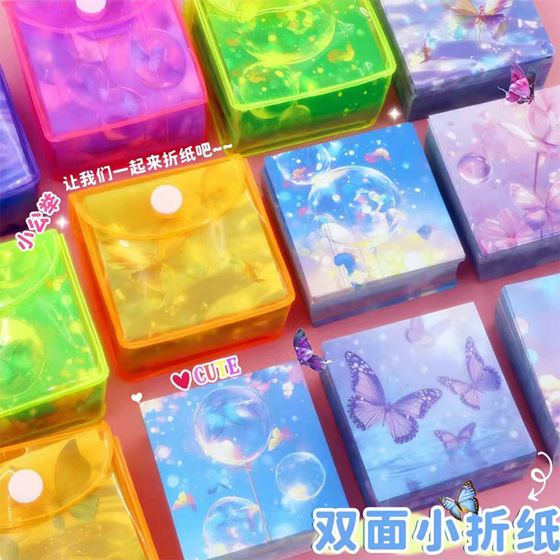 卡通双面手工折纸彩色diy千纸鹤