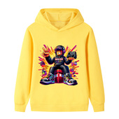 罗布乐思 卫衣 Roblox印花中大童儿童男女孩连帽衫