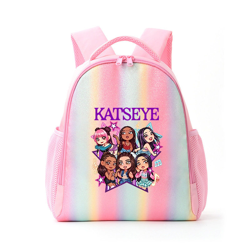 KATSEYE印花可爱小双肩包