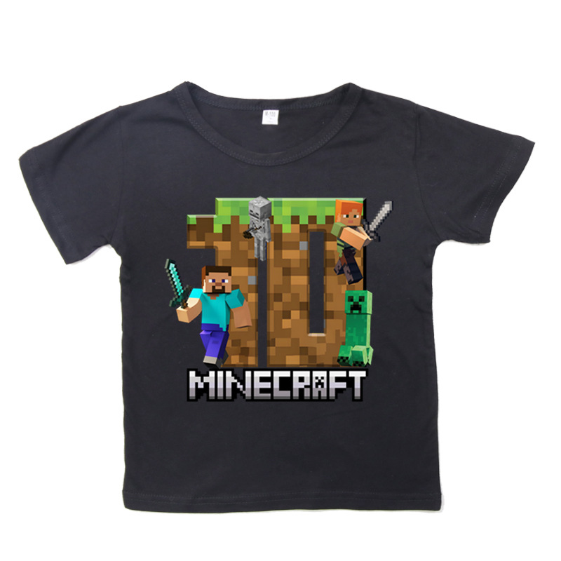 Minecraft儿童印花短袖