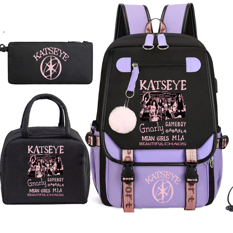 KATSEYE女团三件套书包