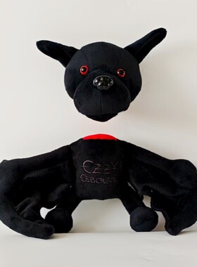 新品Ozzy Osbourne - Bat-Biting Plush Toy可分头蝙蝠毛绒