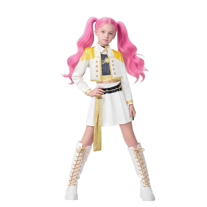 KPOP猎魔女团白色打歌服