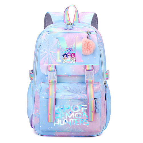 Kpop动漫字母印花双肩包