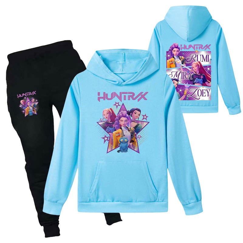 口贷款 Kpop猎魔女团 袋子 儿童帽衫 卫衣运动套装