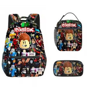 roblox我的世界Minecraft中小学生书包儿童背包双肩包午餐包笔袋