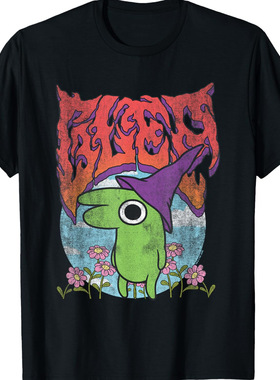 Smiling Friends Glep flowers圆领短袖T恤休闲宽松上衣