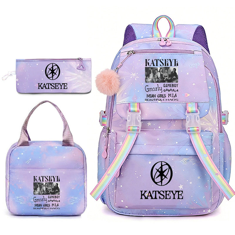 KATSEYE渐变星空书包套装