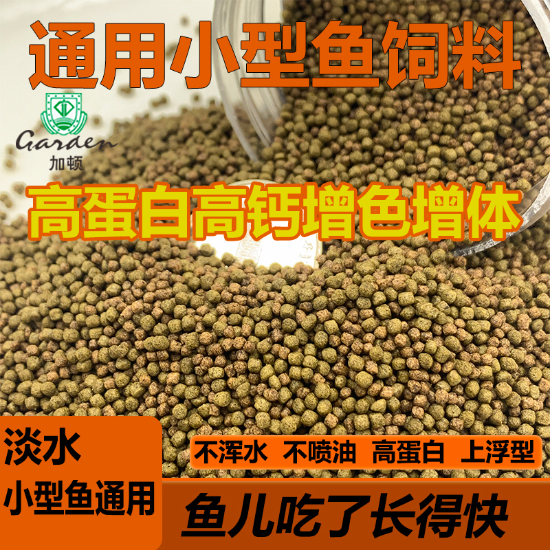小金鱼斗鱼孔雀鱼高蛋白鱼饲料