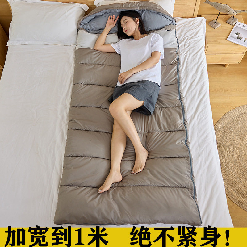 胖人专用加宽睡袋加厚露