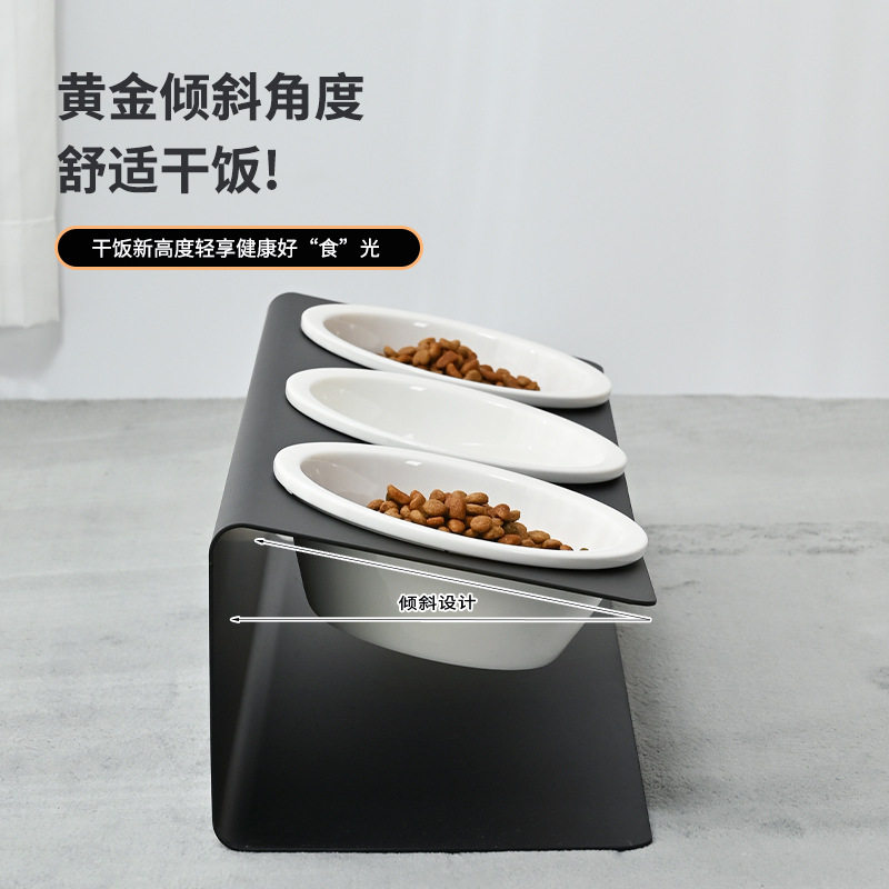 猫狗宠物碗架套装碳钢稳
