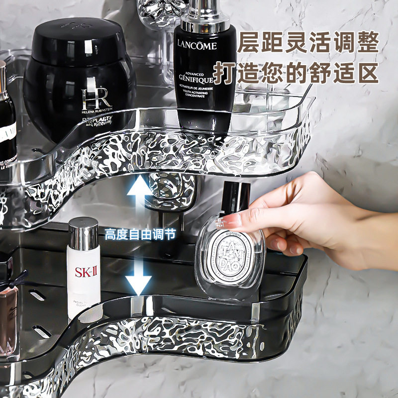 吸盘三角置物架免打孔壁