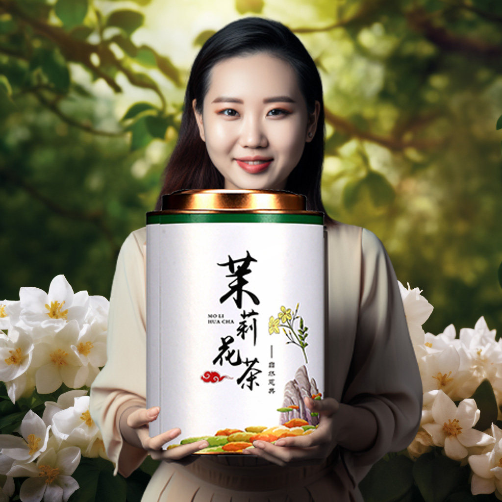 【佳节送礼大罐装】茉莉花茶新茶浓香型耐泡龙珠绿茶茶叶散装茶叶