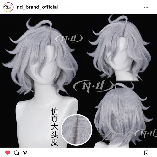 ND家】米提亚 原神 头皮顶 至冬 Mitya 角色造型款cos假发
