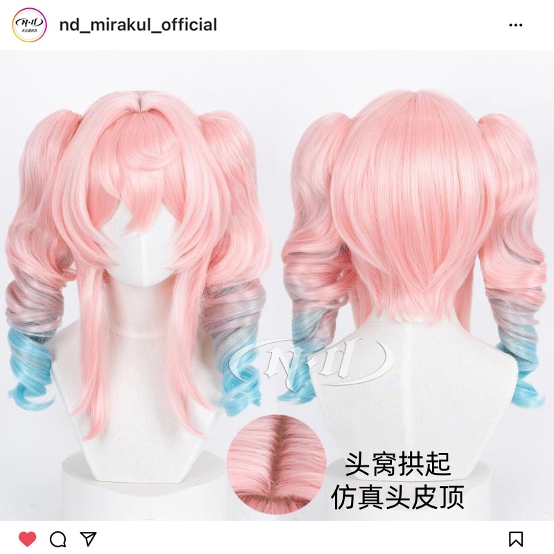 ND家】风堇 崩坏星穹铁道 角色款cos假发 头皮顶罗马卷