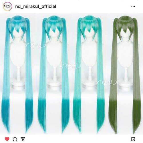 ND家】初音 miku公式 未来 Vocaloid 千本樱V家cos假发
