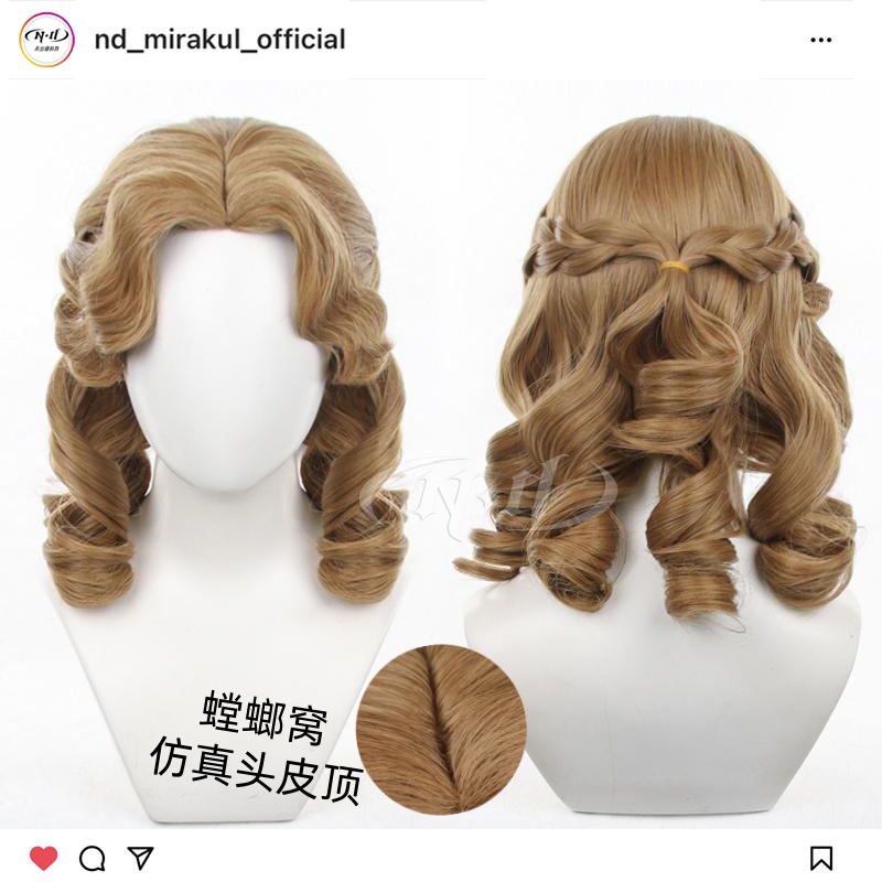 无需修剪！ND家雕刻家克拉拉假发