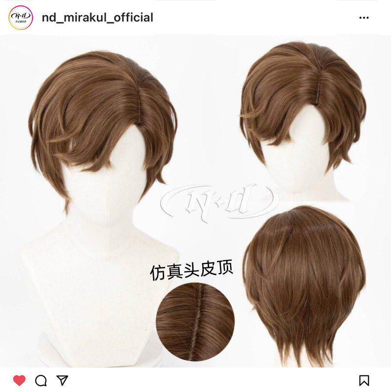 ND家】左然 未定事件簿 cos假发 角色款 仿真头皮顶图片