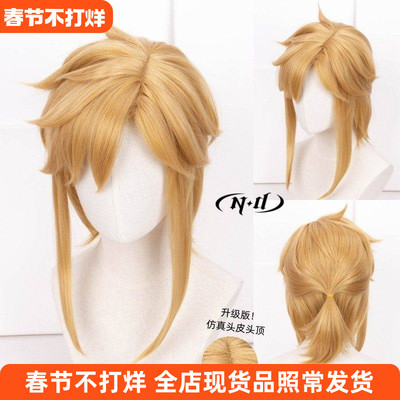 ND家】 林克 塞尔达传说荒野之息角色款cos假发 仿真顶