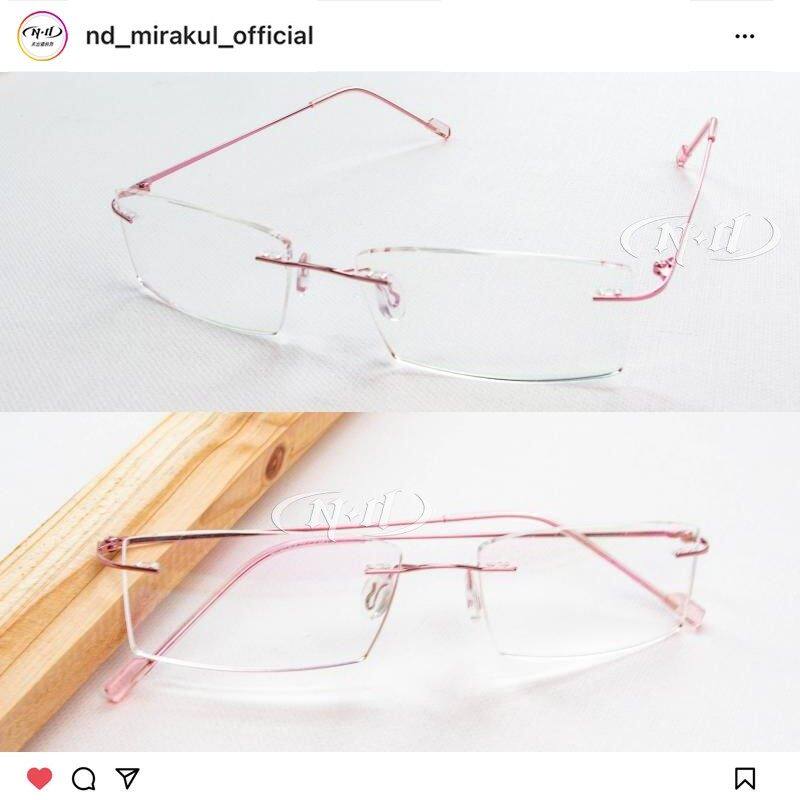 清水洁子cos 眼镜 排球少年 乌野高中排球部 粉色金属无框