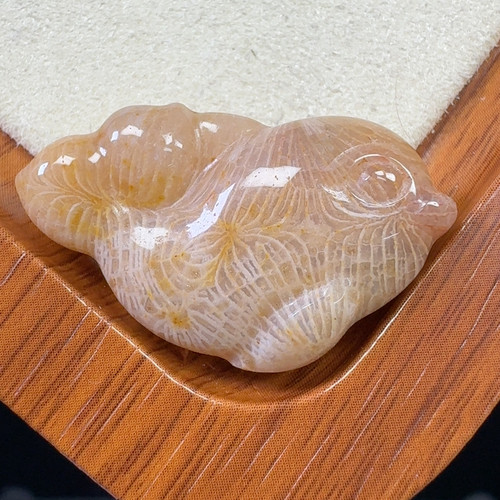 冰润瓷片凤尾 鱼鱼吊坠50漏38