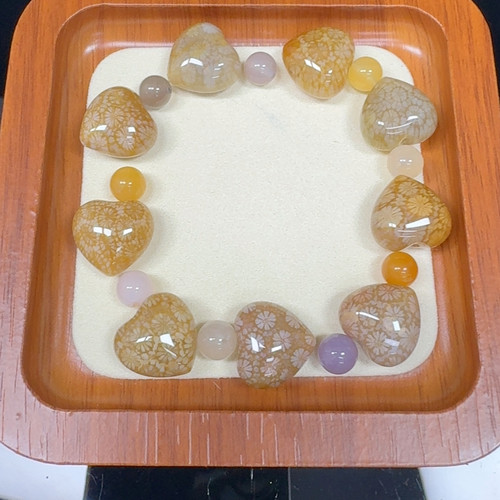 糖冰立体小雏菊花 新品爱心手串