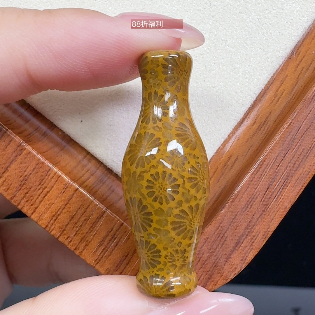 古法金色立体满花细闪宝瓶