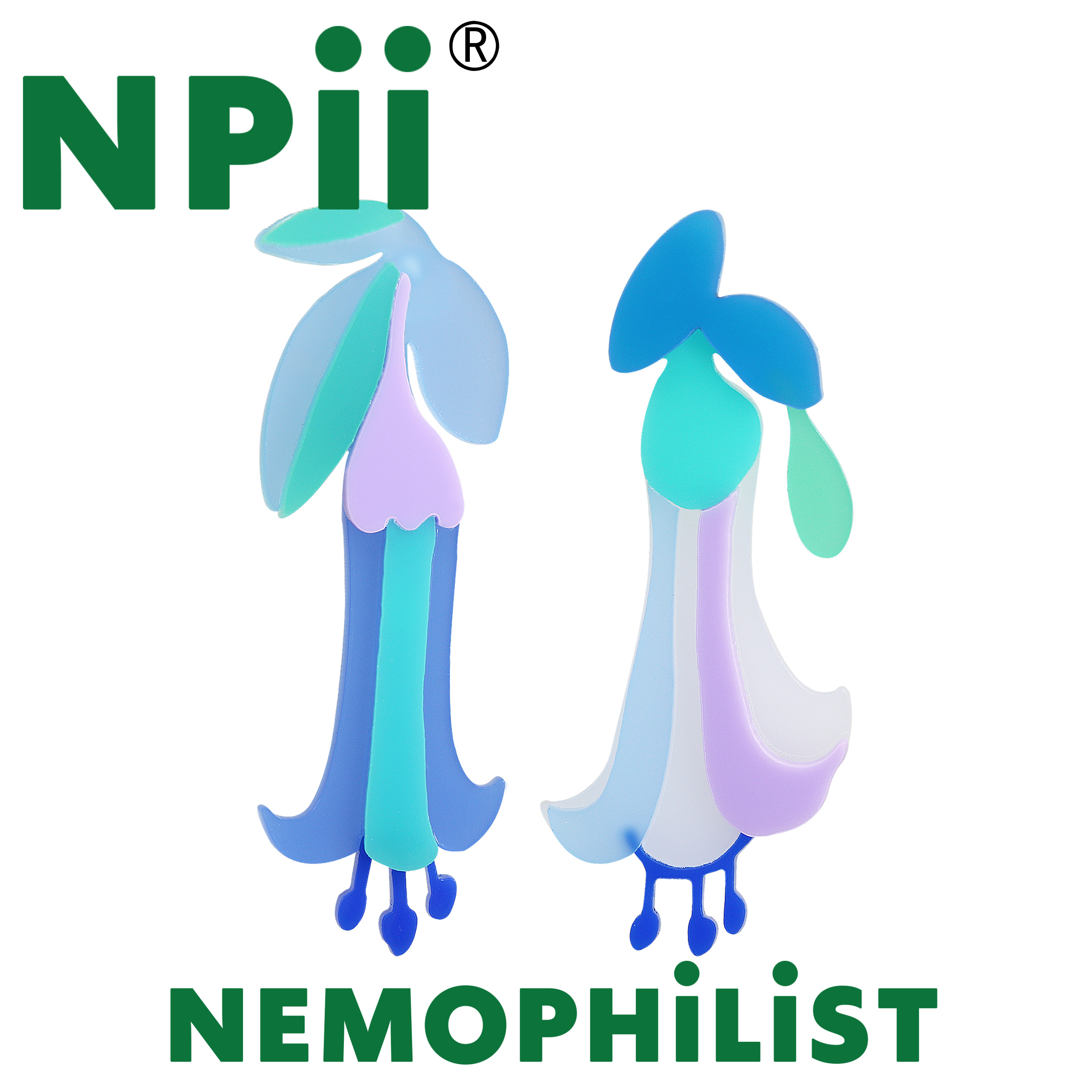 NPii原创设计亚克力艺术感耳环