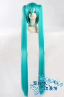 Tóc giả cosplay tóc giả VOCALOID tuyết hatune tương lai miku nước màu xanh dài 120cm tóc đuôi ngựa đôi - Cosplay cosplay mitsuri